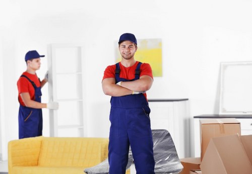 Removal team planning a local house move in Finchley