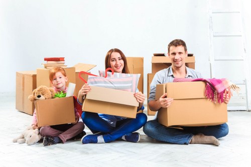 Removal van ready for a North London house or office relocation