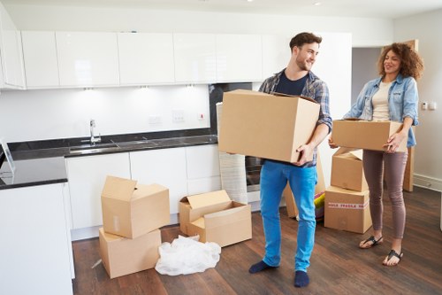 Family preparing for a local removals service in Finchley