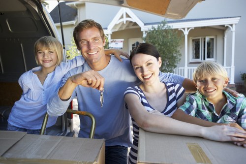 Local moving team handling furniture in Finchley